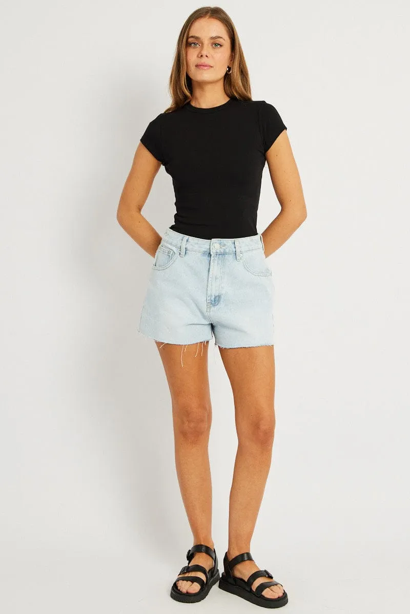 Denim Relaxed Short High Rise