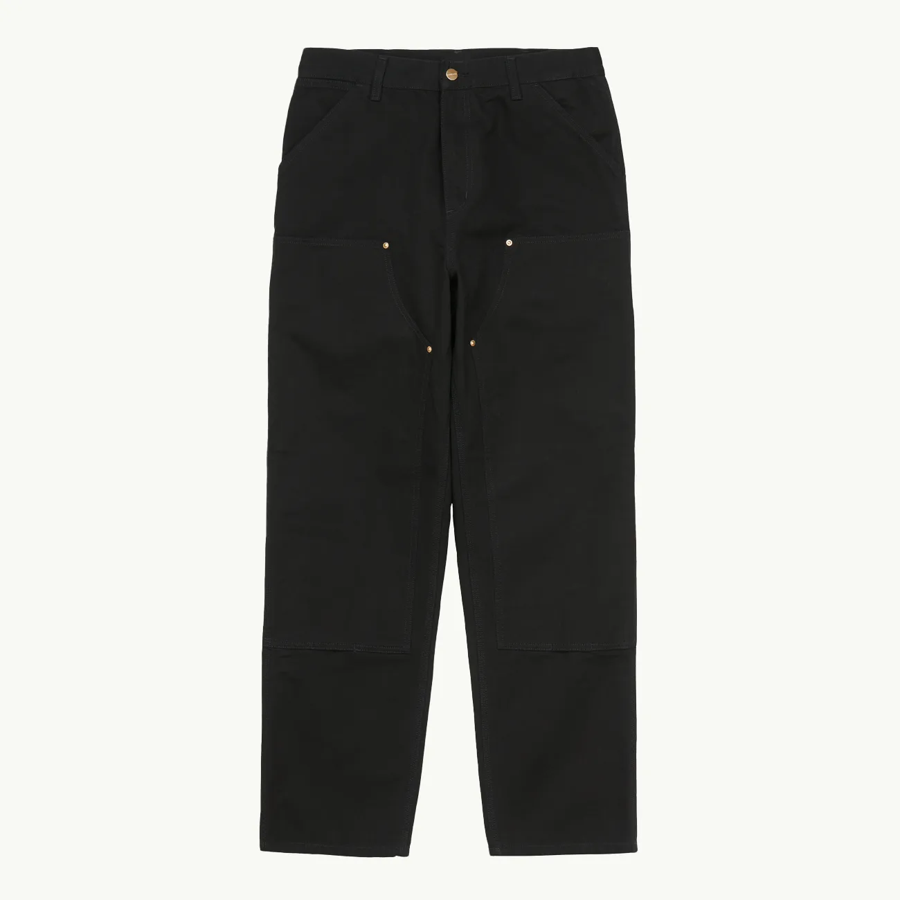 Double Knee Pant - Black Rinsed