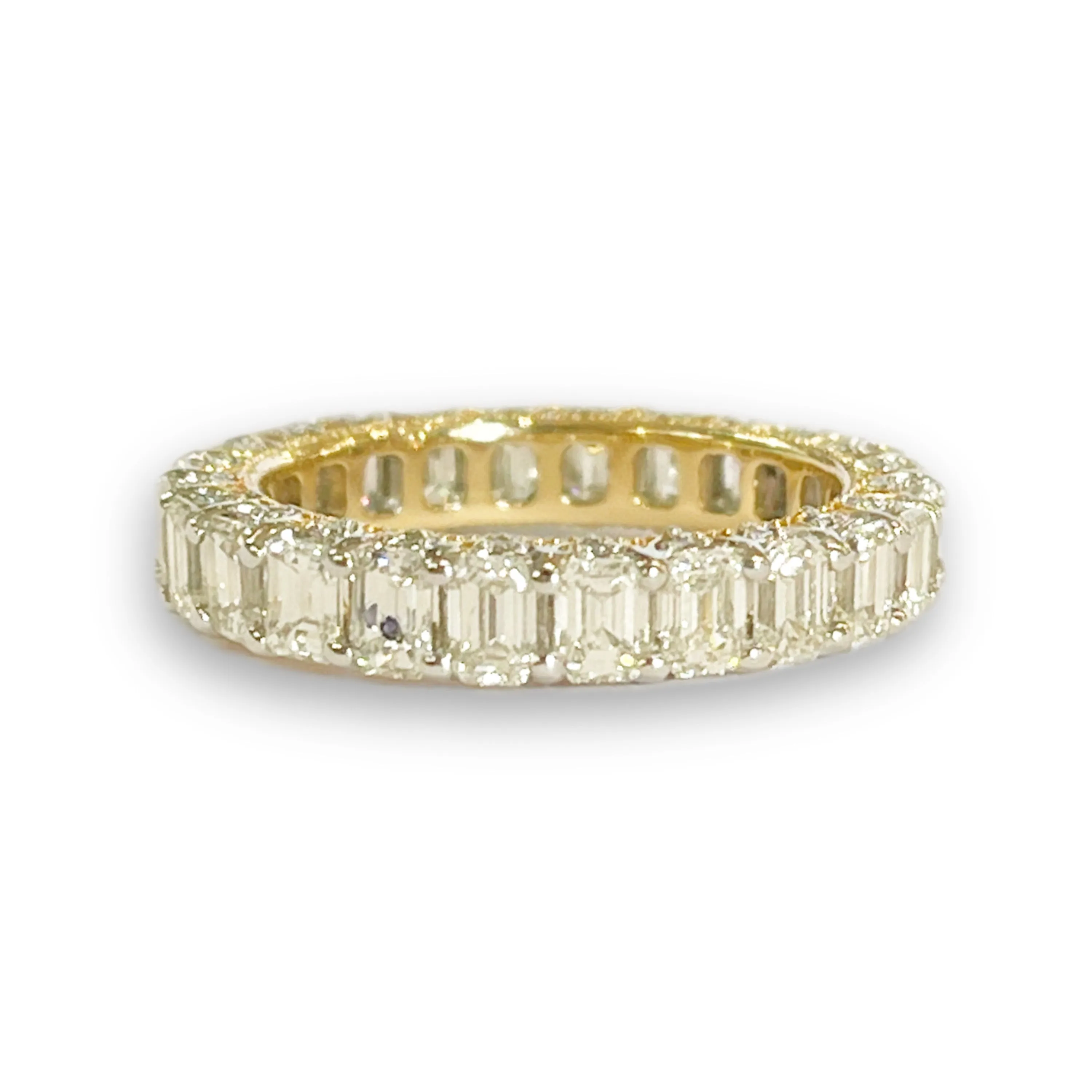 Emerald Cut Eternity Band