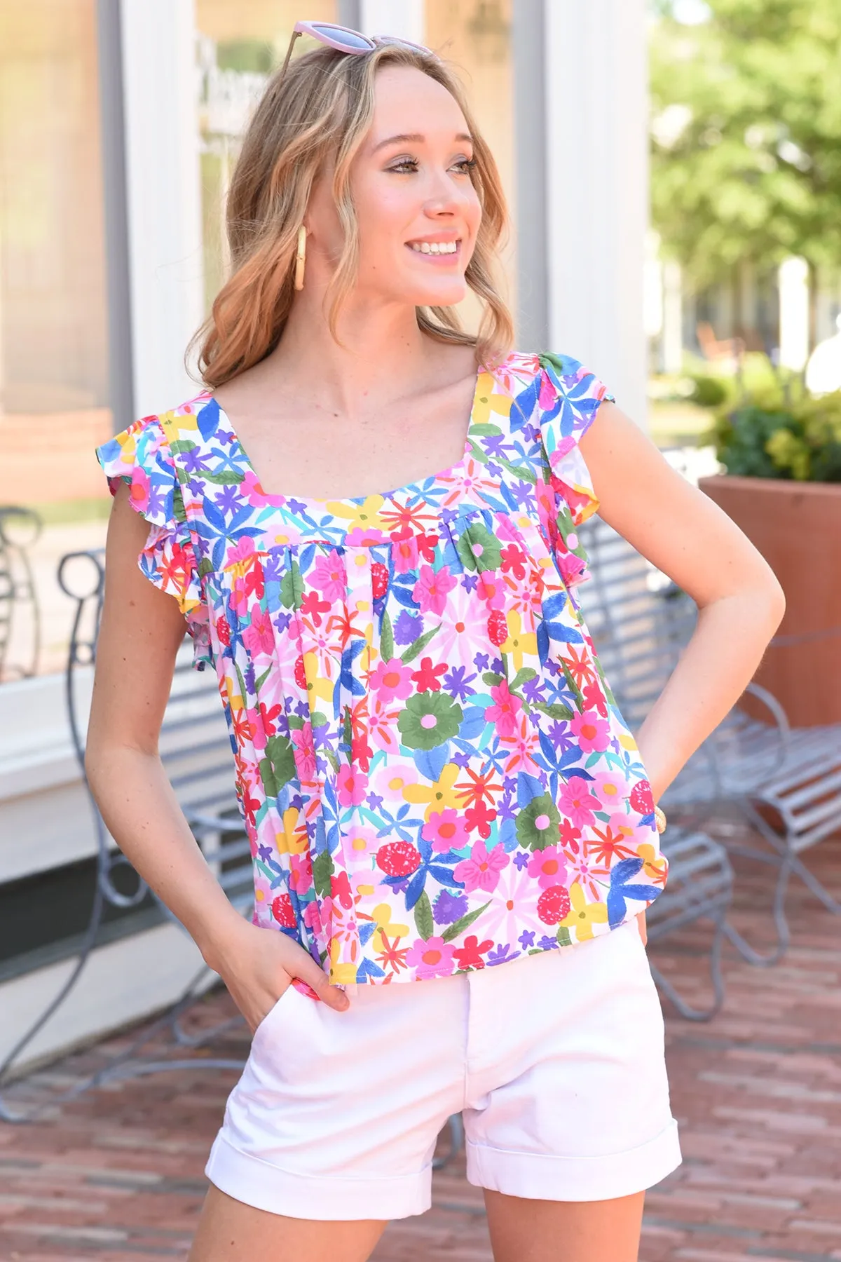 FLORAL GARDEN TOP