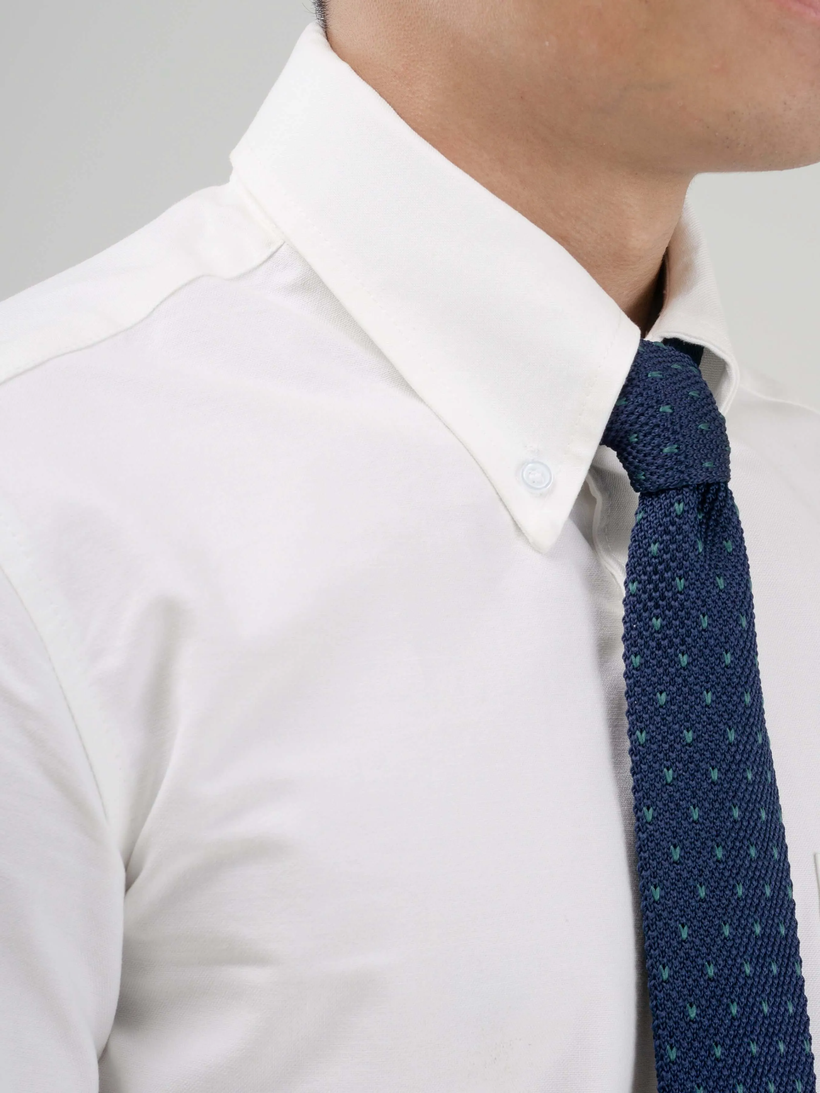 Formal Shirt - Pure White Oxford Button-Down Collar