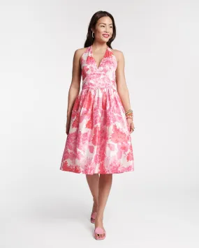 Frances Valentine Lydia Dress Dupioni Hydrangea Pink