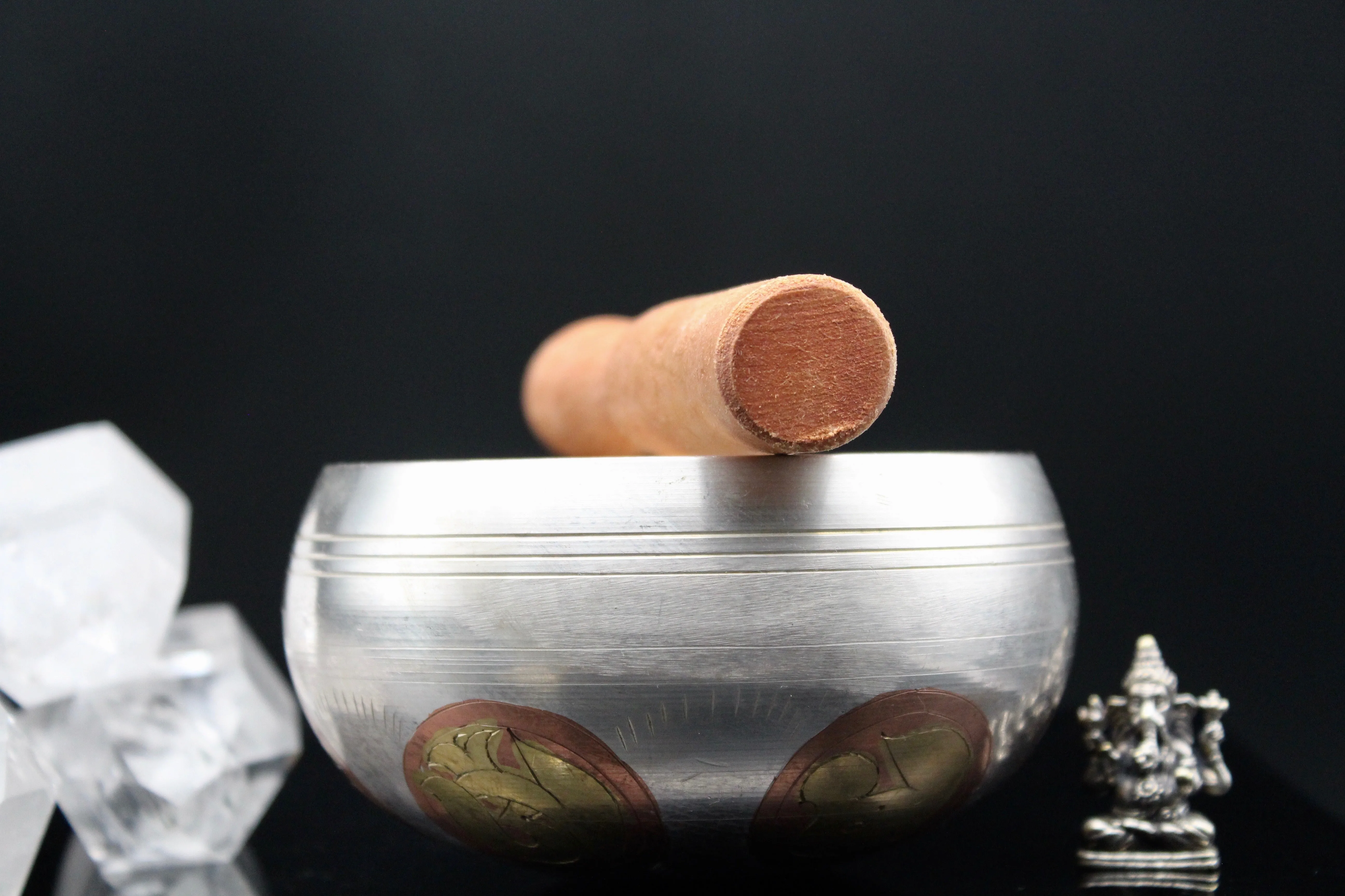 Hand-Etched Brass Singing Bowl || 4 inch