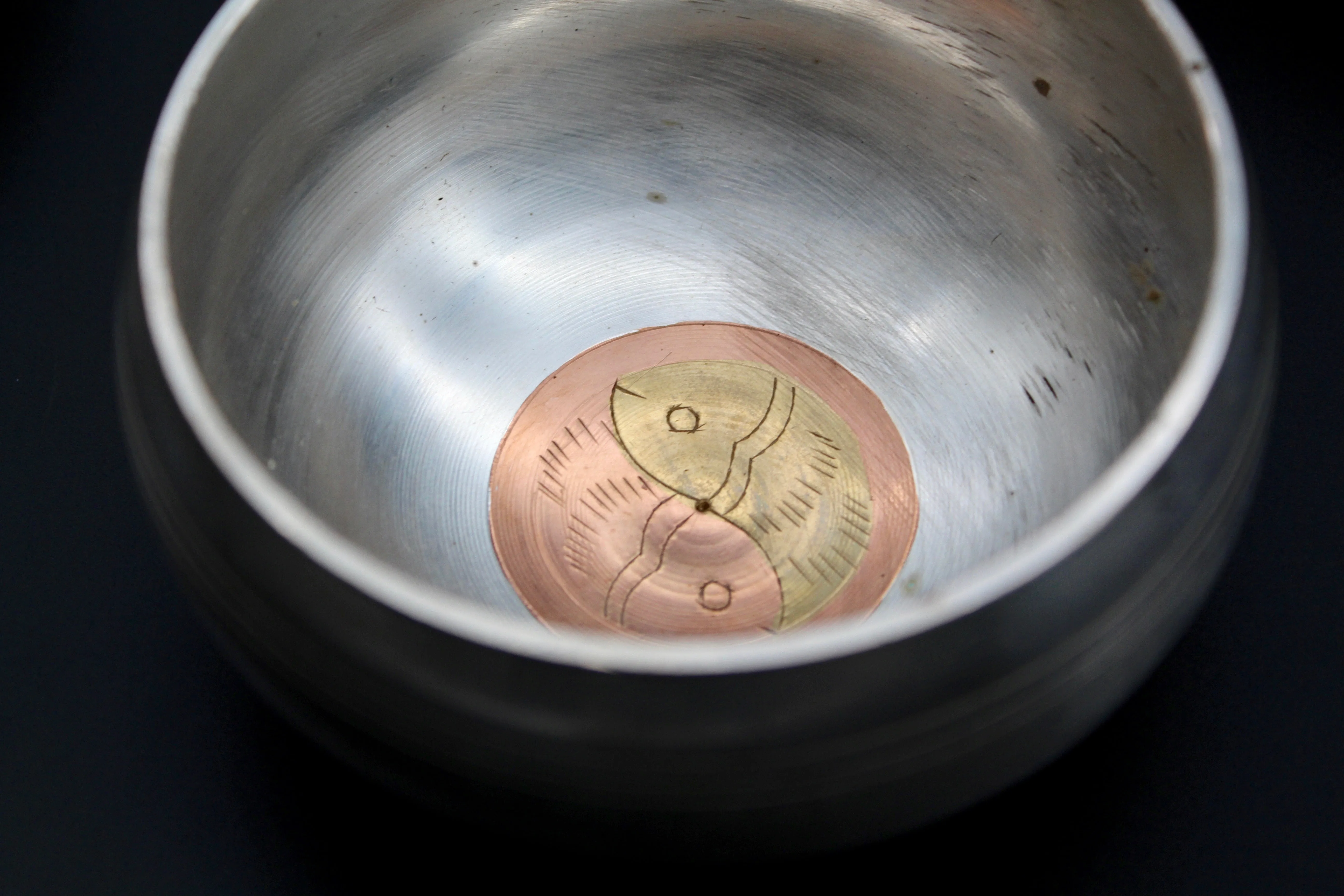 Hand-Etched Brass Singing Bowl || 4 inch