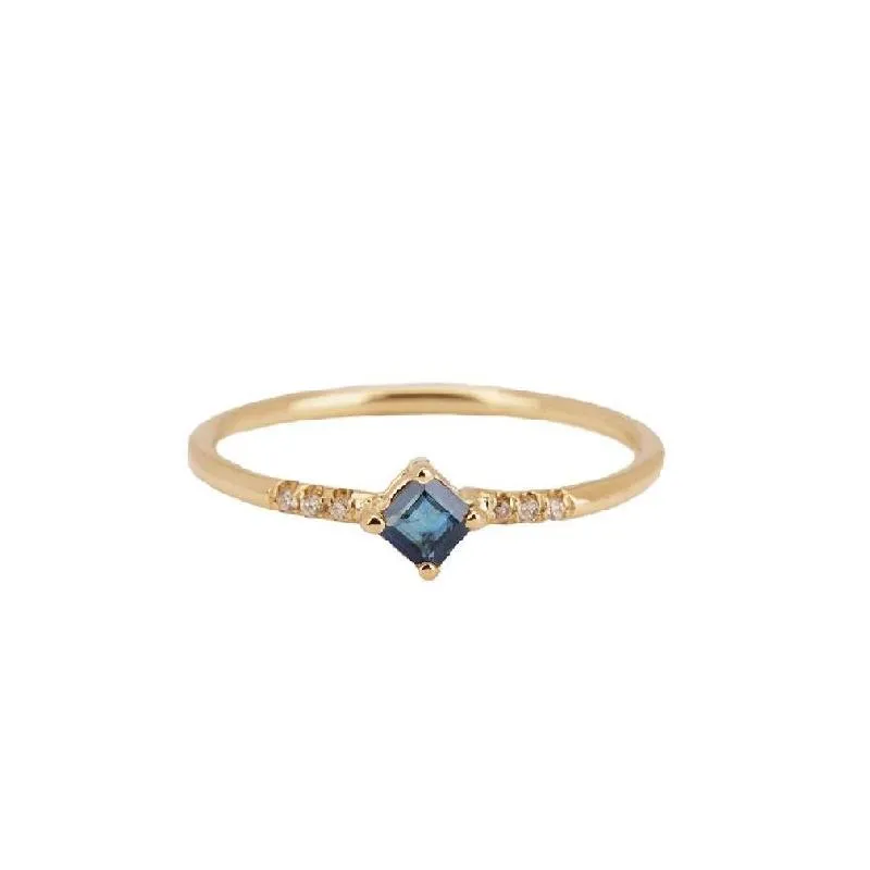 Jennie Kwon Designs :: Sapphire Point Equilibrium Ring