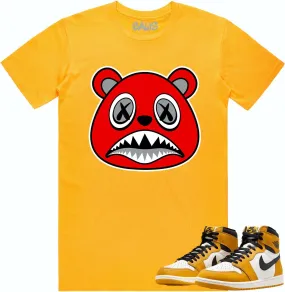 Jordan 1 Yellow Ochre 1s Shirt to Match - ANGRY BAWS BEAR