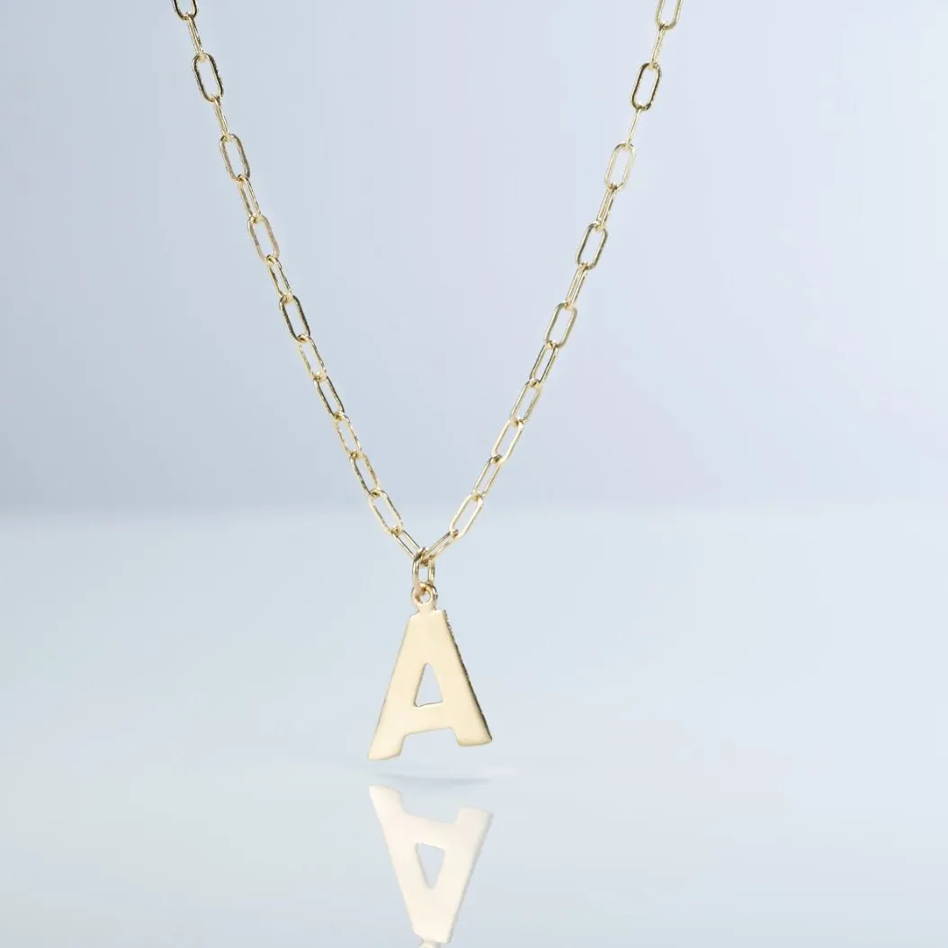 K Cutout Letter Charm