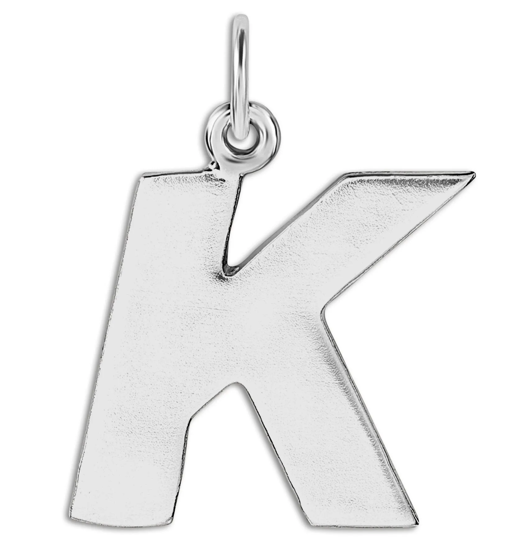 K Cutout Letter Charm