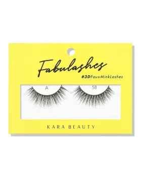 Kara Beauty Fabulashes 3D Faux Mink Eyelashes-A58