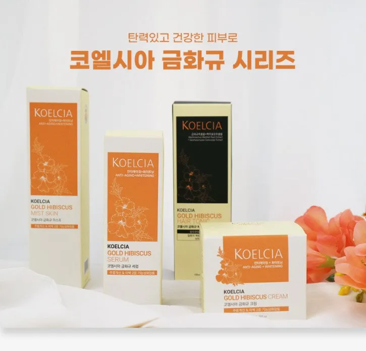 Koelcia Gold Hibiscus Mist Skin 100ml hydrated soft clear Face Care