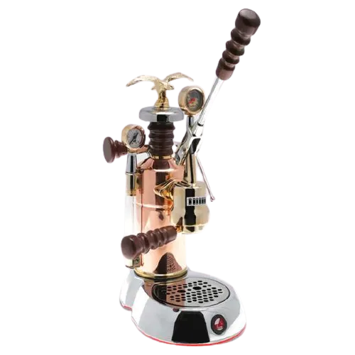 La Pavoni Esperto Edotto (US Version) Lever Espresso Chrome-Copper 16 Cup ESPED-16