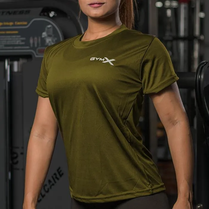 Ladies Olive Green Essential Tee- Sale