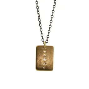 Large Diamond Brick Necklace