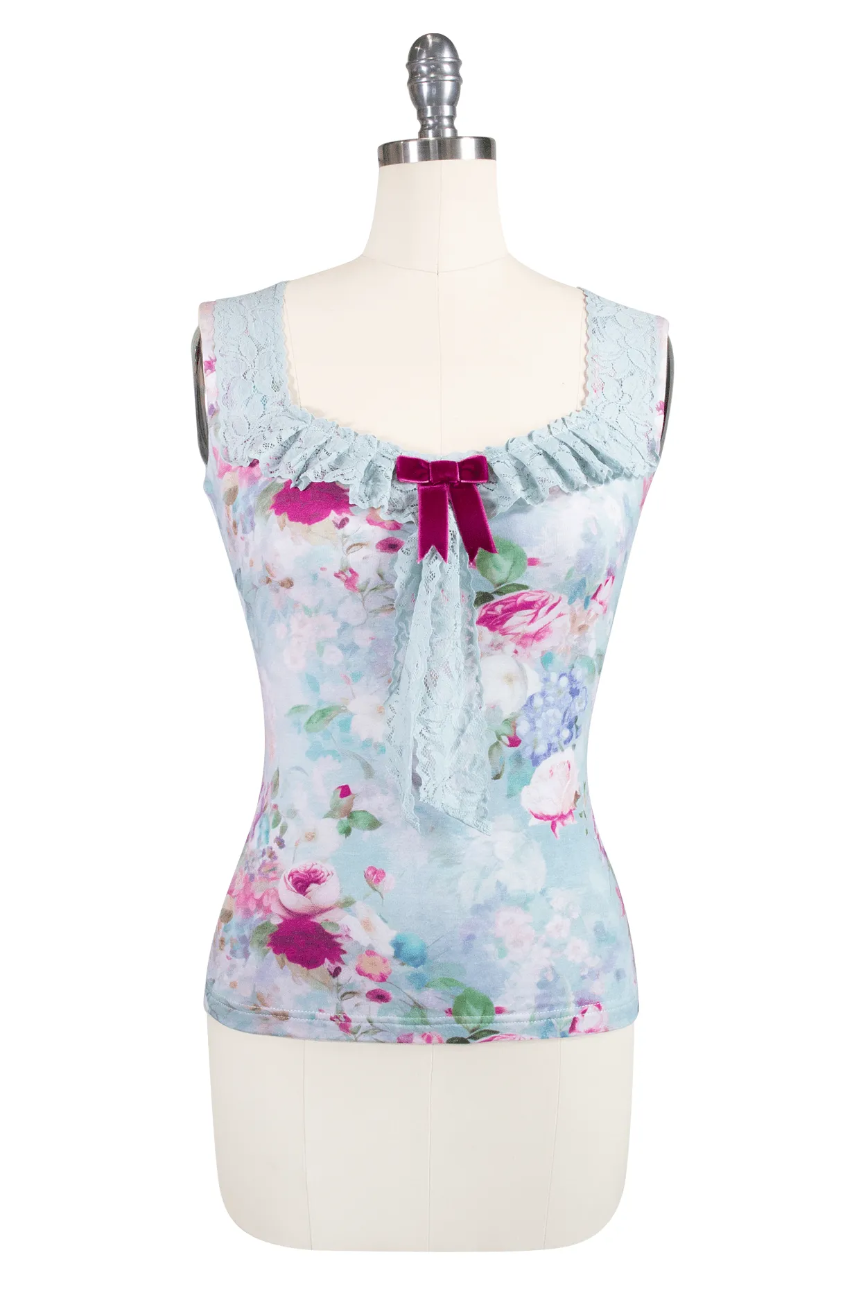 Le Jardin Ruffle Jersey Camisole