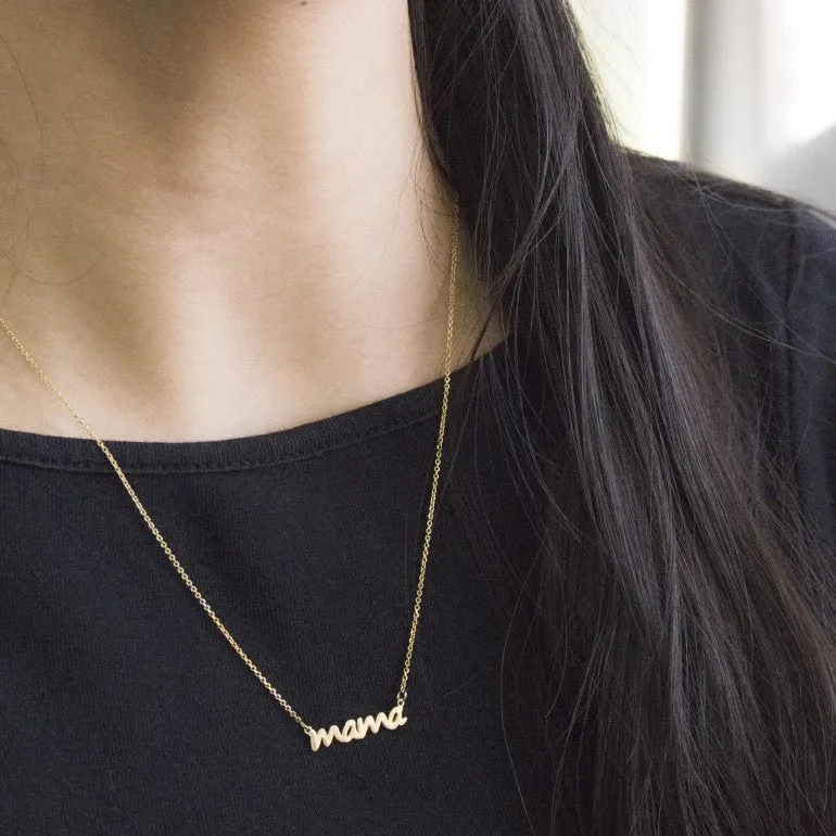 Mama Necklace | 10k Gold