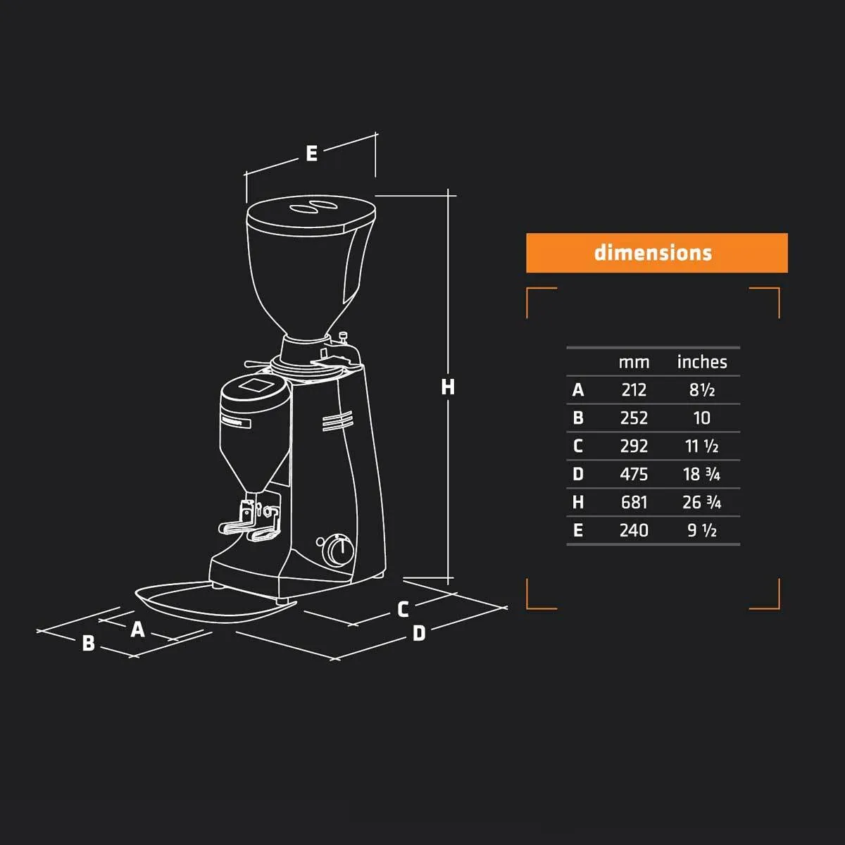 Mazzer Major V Electronic Espresso Grinder