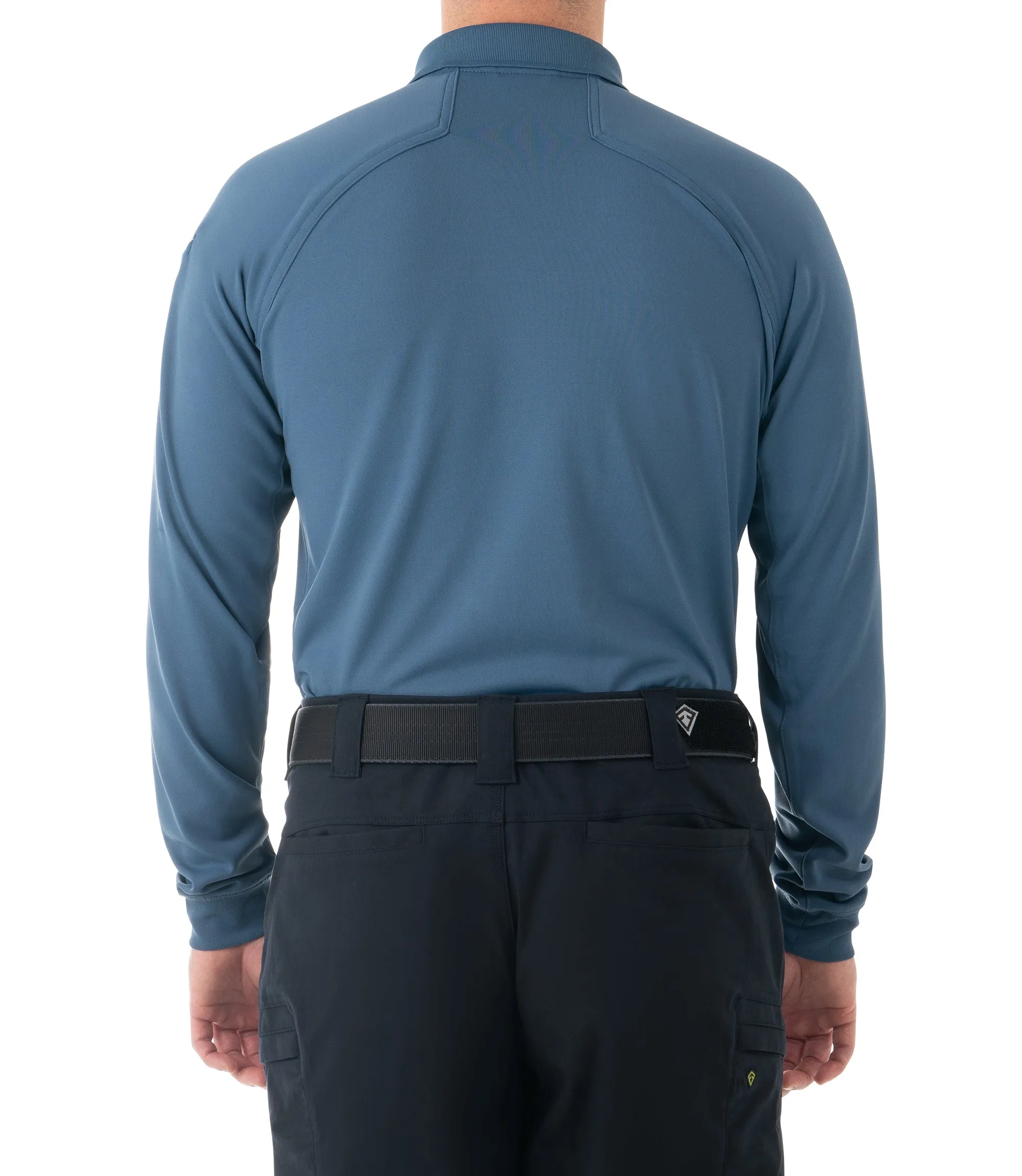 Men's Performance Long Sleeve Polo / French Blue