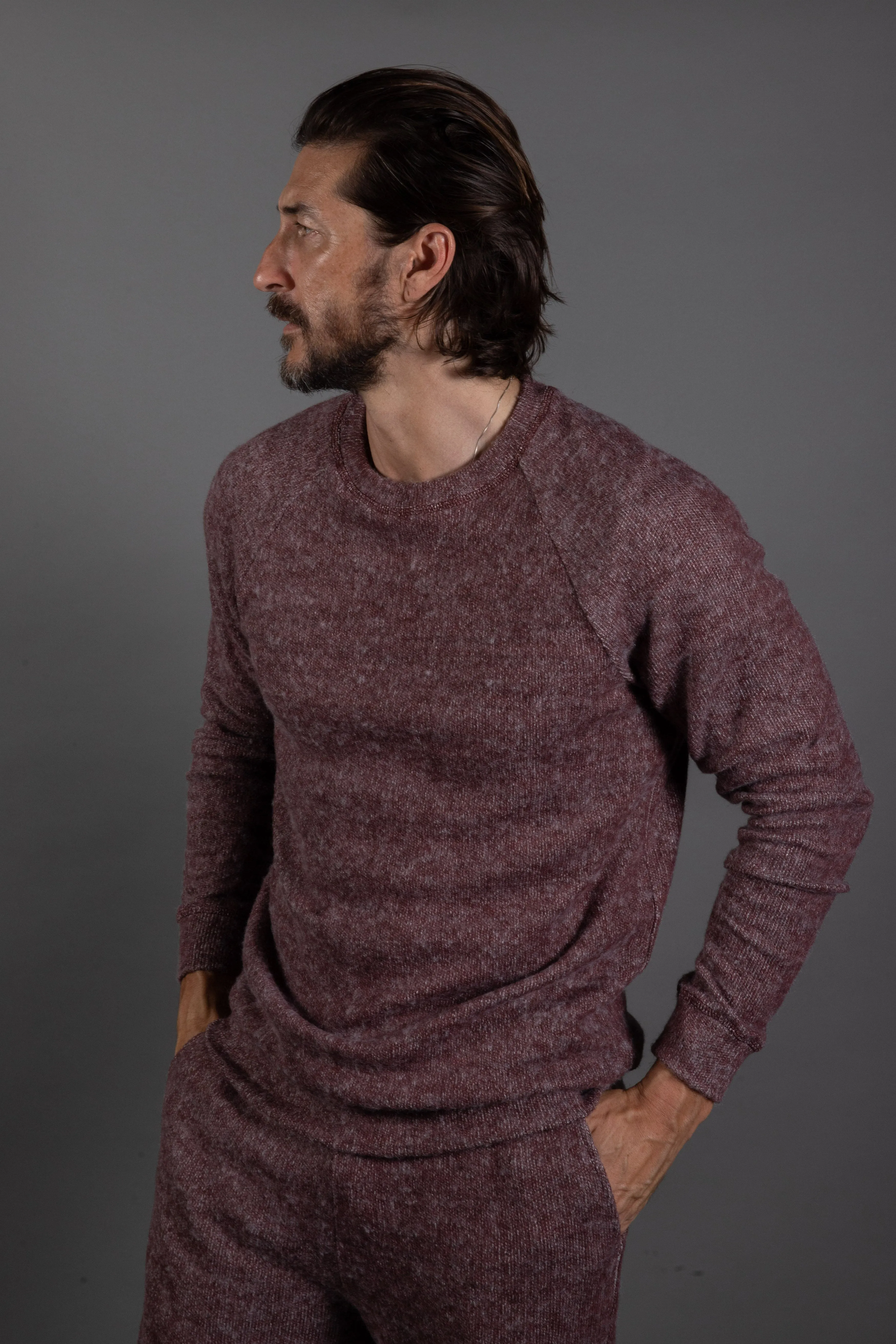 Men's Soft Knit Melange Pullover Sweater