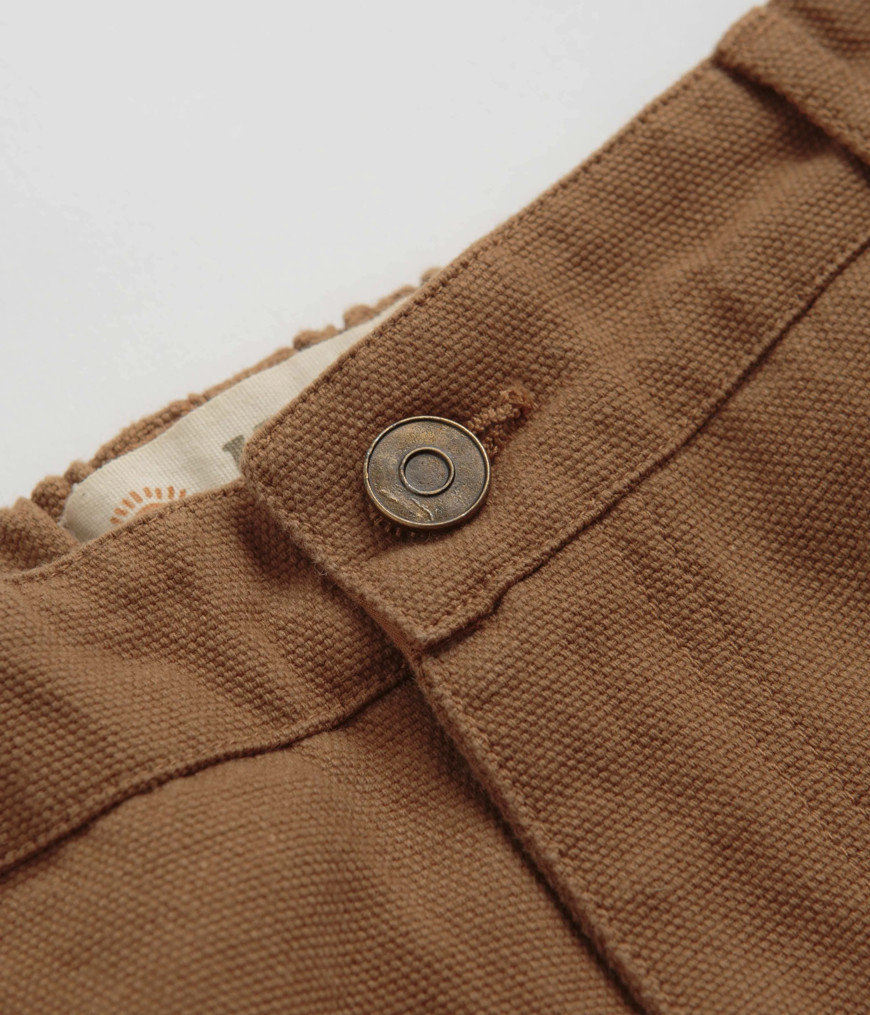 Mollusk Canvas Work Pants  - Almond