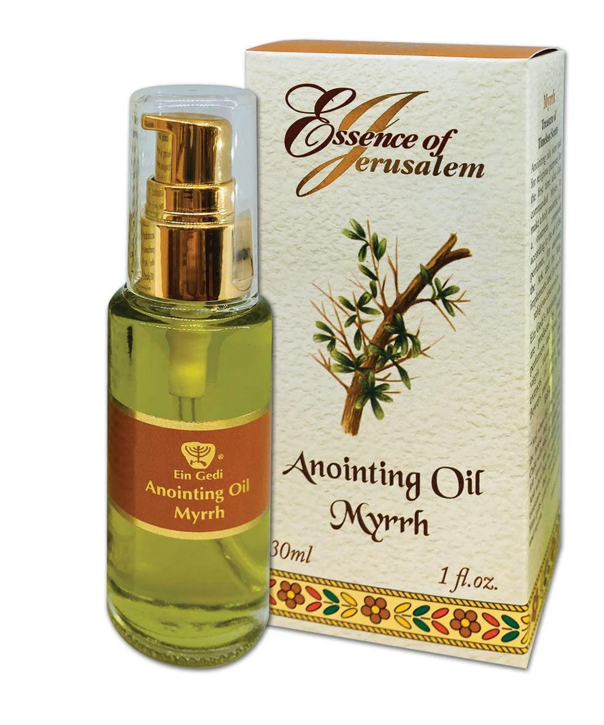 Myrrh Essence of Jerusalem Anointing Oil 30ml/1 fl.oz unique scent from the Holyland