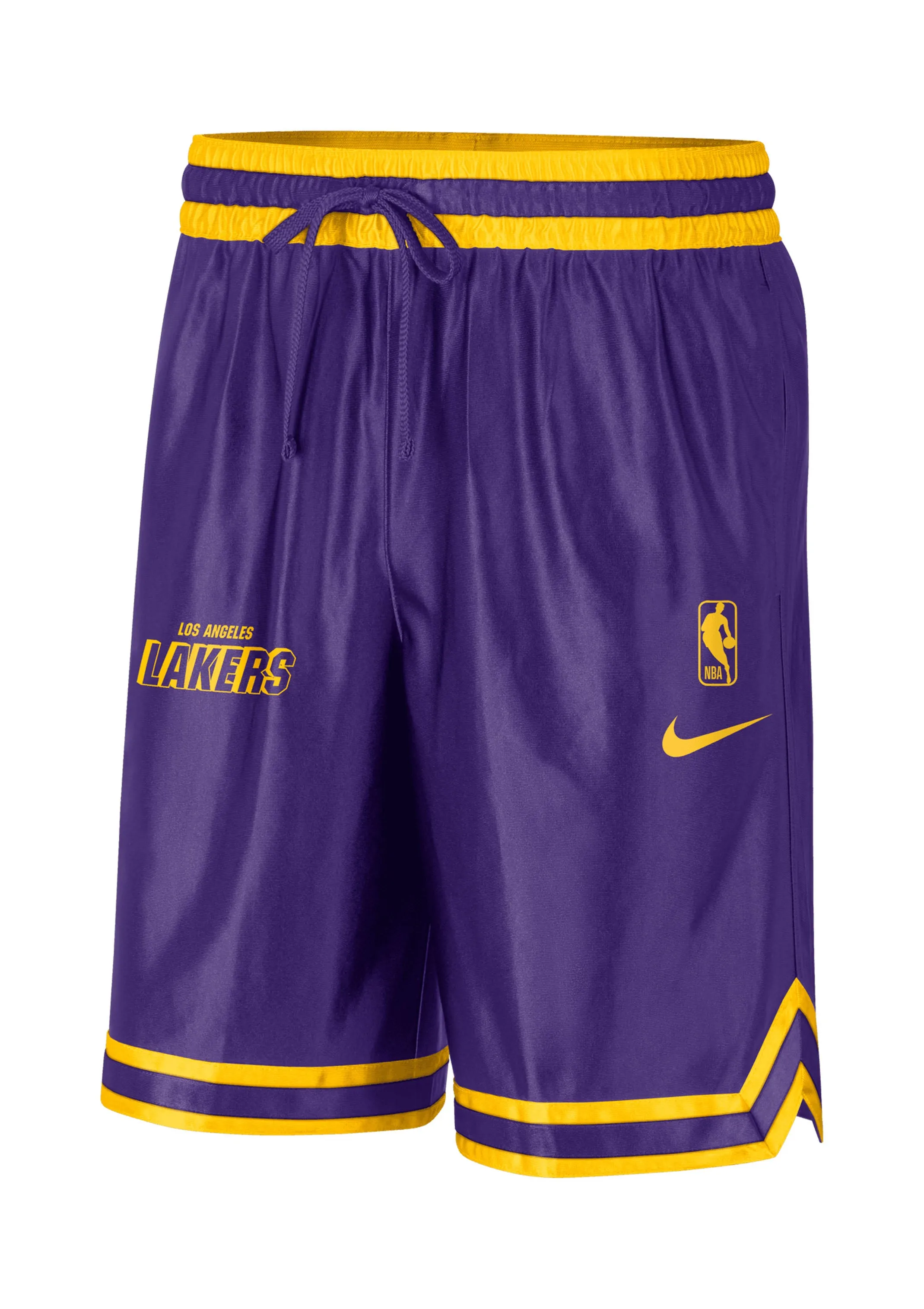 Nike Mens Dri-FIT NBA Shorts Purple/Yellow <br> DN4714-504