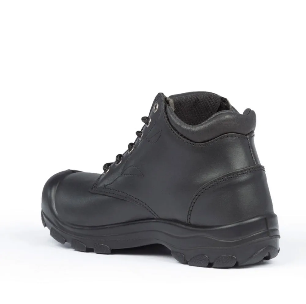 P&F S559 Women's 6 Steel Toe Leather Work Boot - Black