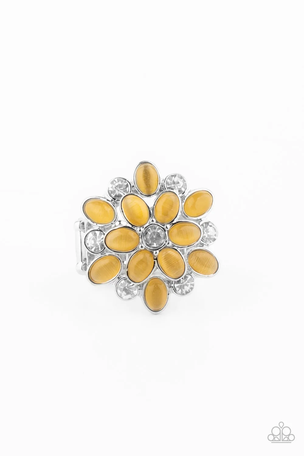 Paparazzi Hopes and GLEAMS - Yellow Cat's Eye Stone Ring Paparazzi