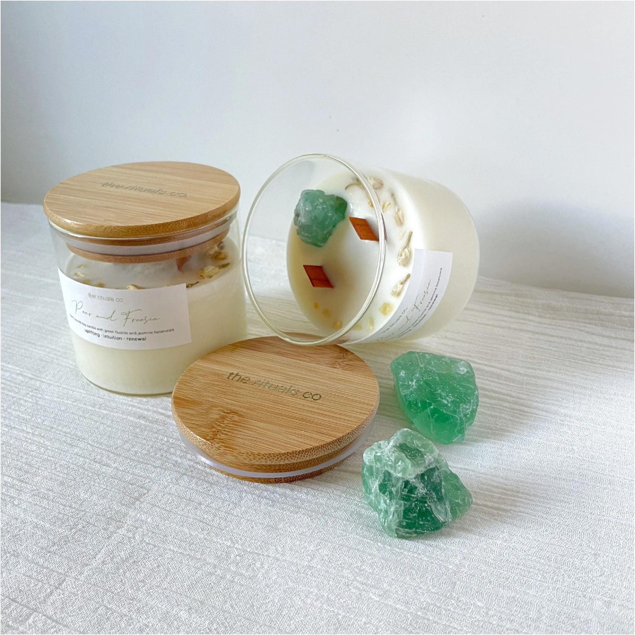 Pear and Freesia Crystal Candle