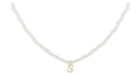 Pearl Initial Necklace