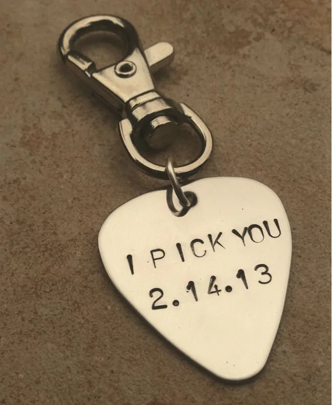 Personalized Pick, I Pick You Keychain, Christmas Gift For Men