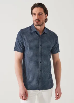 PIMA COTTON STRETCH PRINTED SHIRT