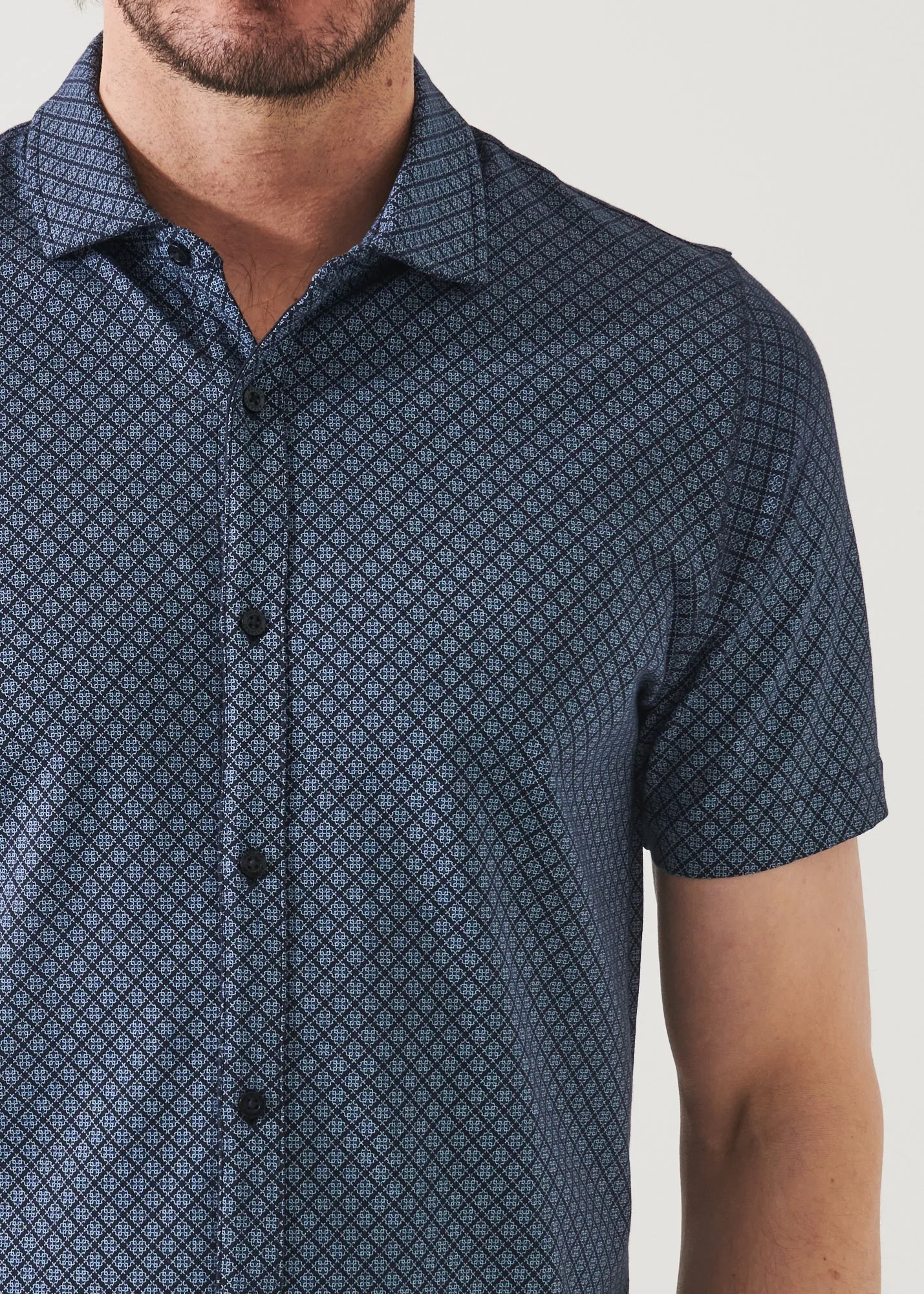 PIMA COTTON STRETCH PRINTED SHIRT