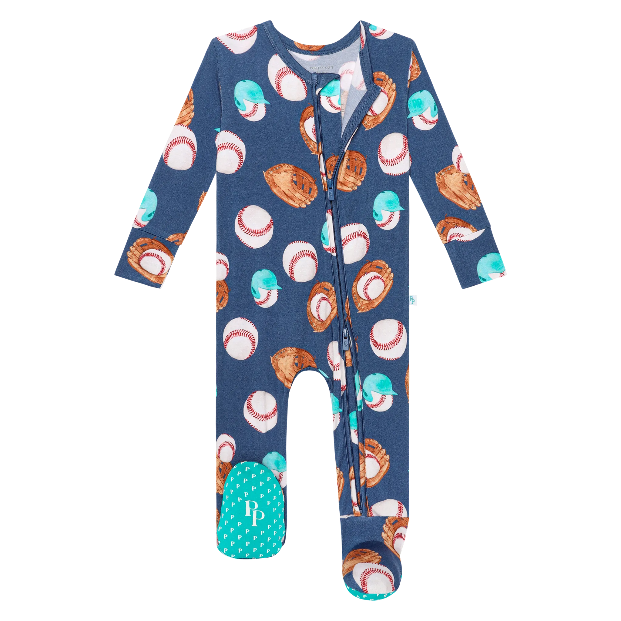 Posh Peanut Homer Footie Zippered One Piece