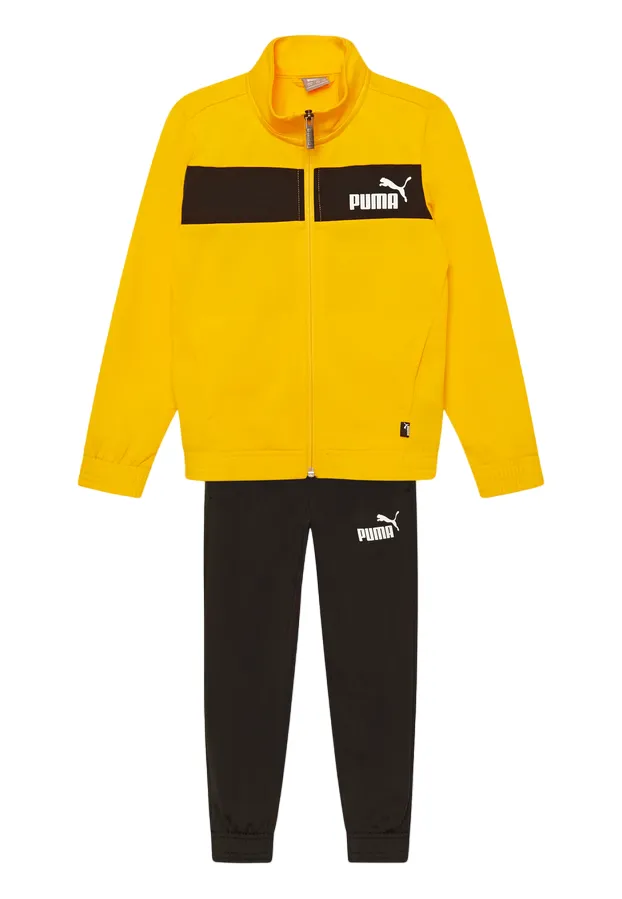 Puma Poly Suit boy's acetate tracksuit cl B 589371 37 mineral yellow