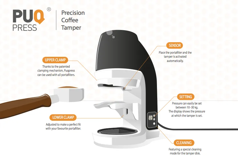 Puqpress Mini Automatic Tamper (Gen 5)