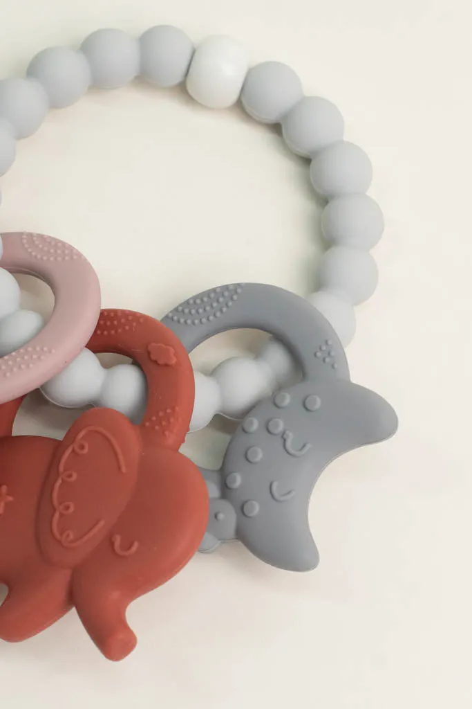 Red Elephant Teething Ring