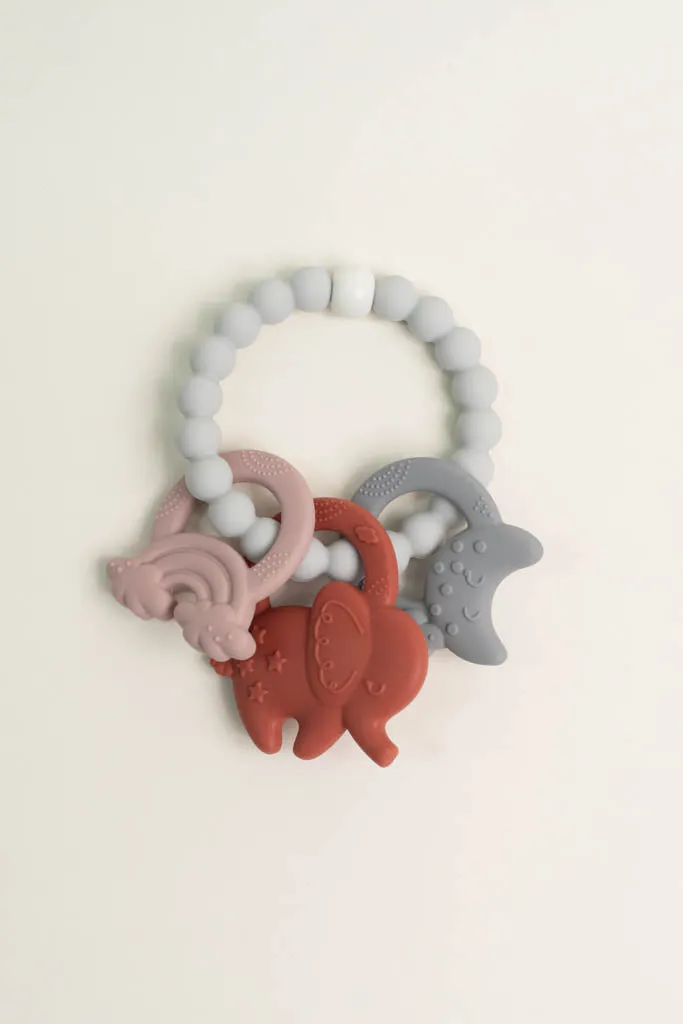 Red Elephant Teething Ring