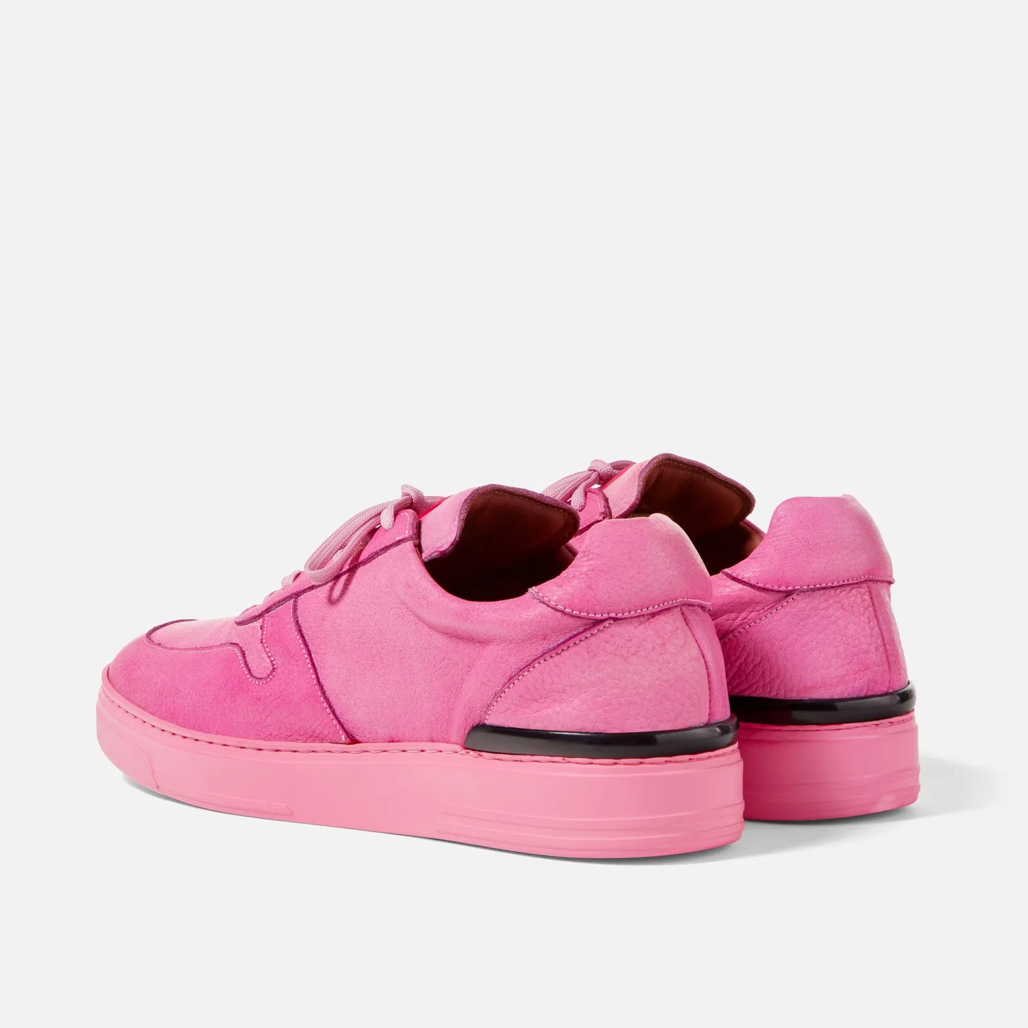 Ritchie Hand-Dyed Pink Sneaker - Men's