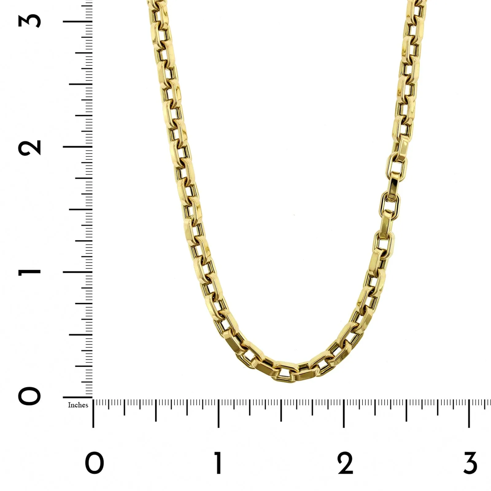 Roberto Coin 18K Yellow Gold Square Link Chain Necklace