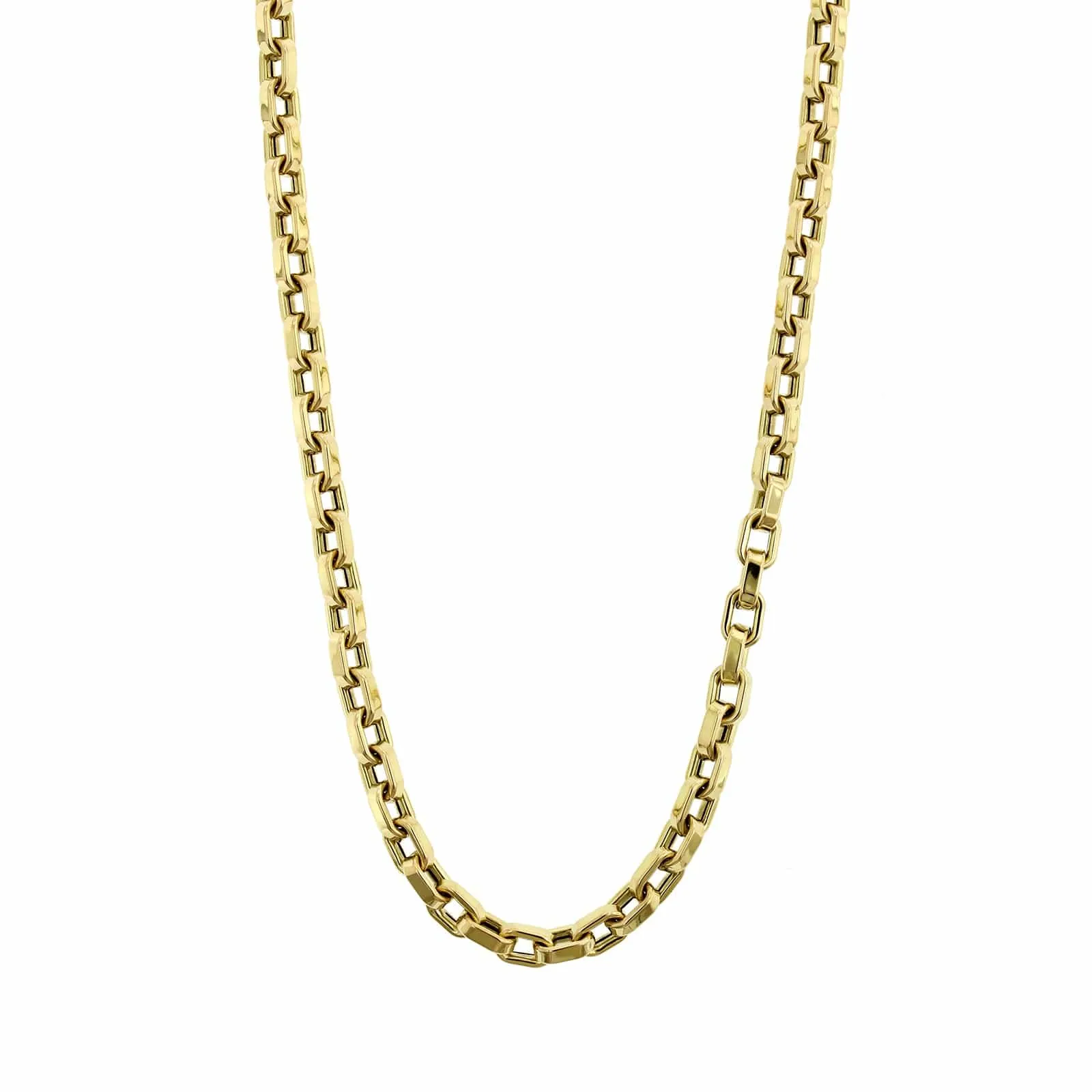 Roberto Coin 18K Yellow Gold Square Link Chain Necklace