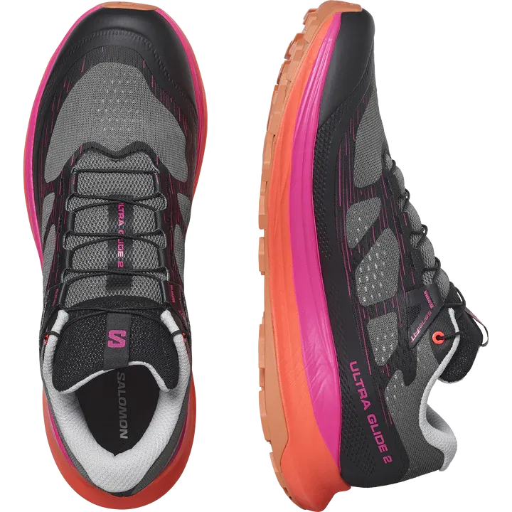 Salomon Ultra Glide 2 Shoes (Men's) Plum Kitten / Black / Pink Glo