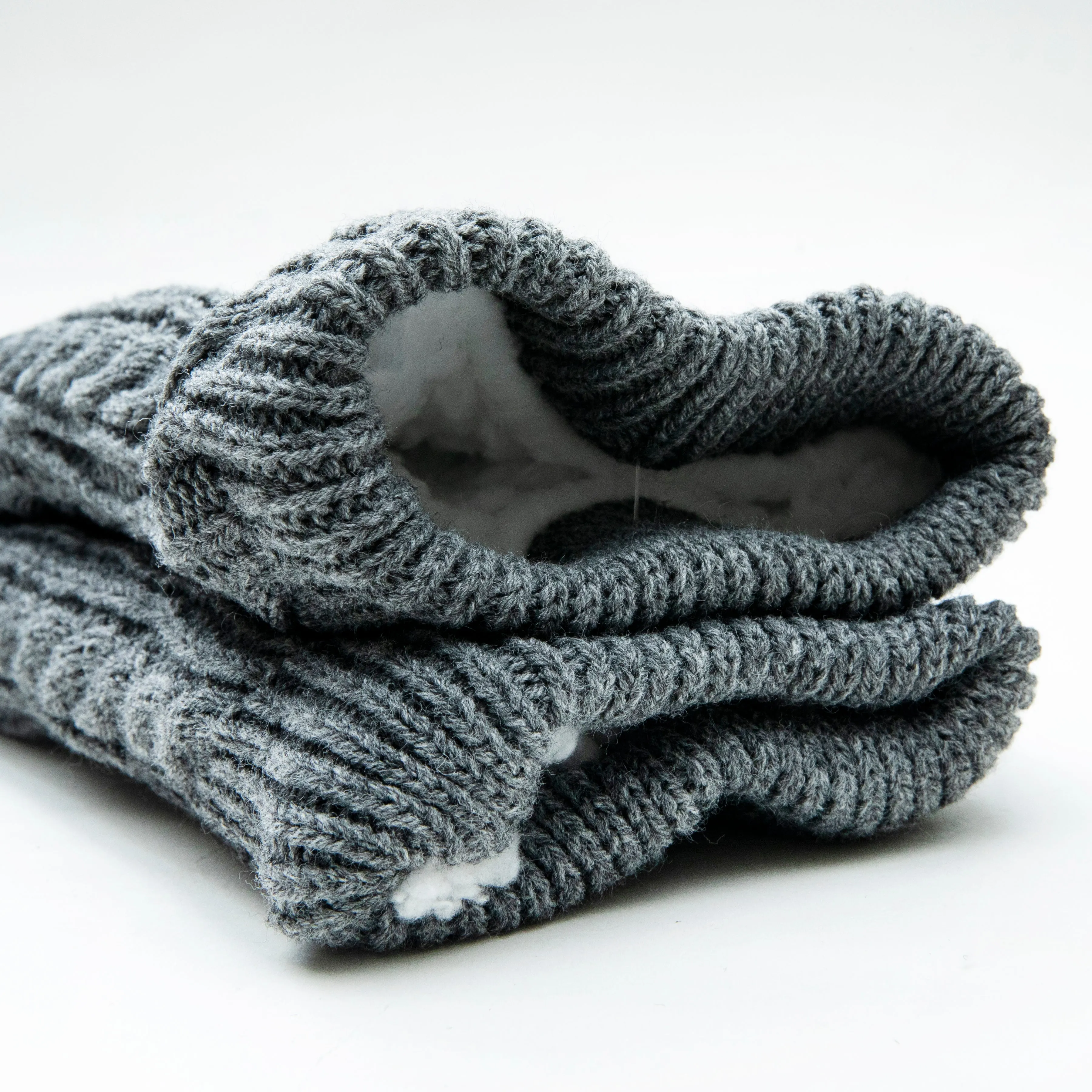 Sherpa Fleece Lining Cable Knit Leg Warmer