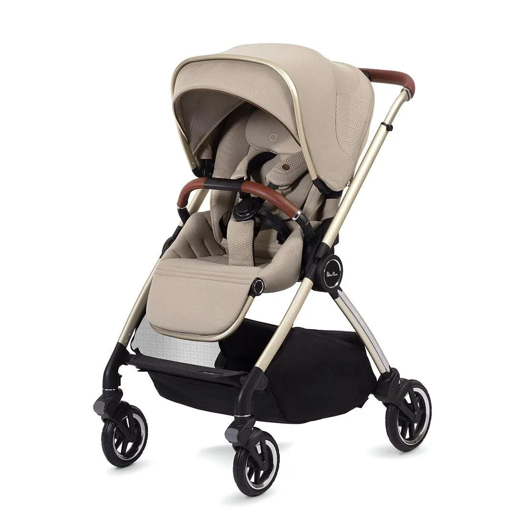 Silver Cross Dune with Compact Folding Carrycot and Ultimate Pack - Stone