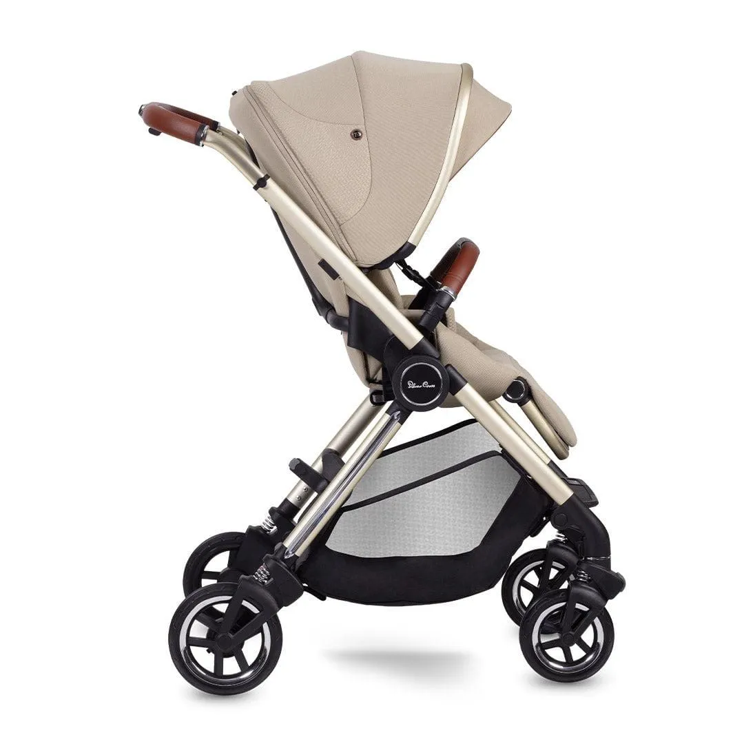 Silver Cross Dune with Compact Folding Carrycot and Ultimate Pack - Stone