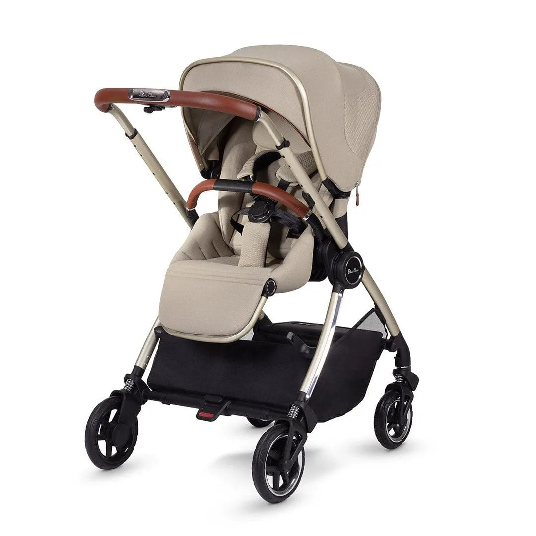 Silver Cross Dune with Compact Folding Carrycot and Ultimate Pack - Stone