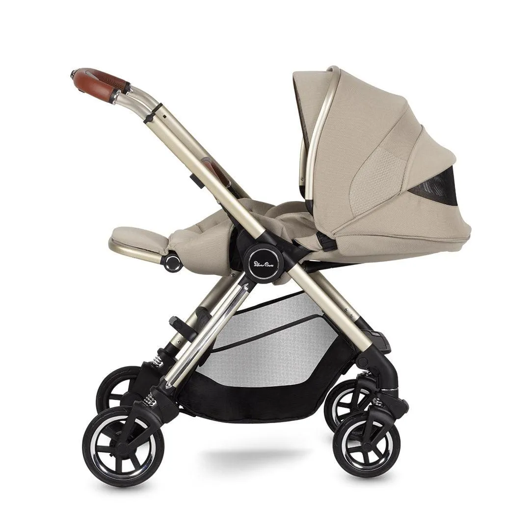 Silver Cross Dune with Compact Folding Carrycot and Ultimate Pack - Stone