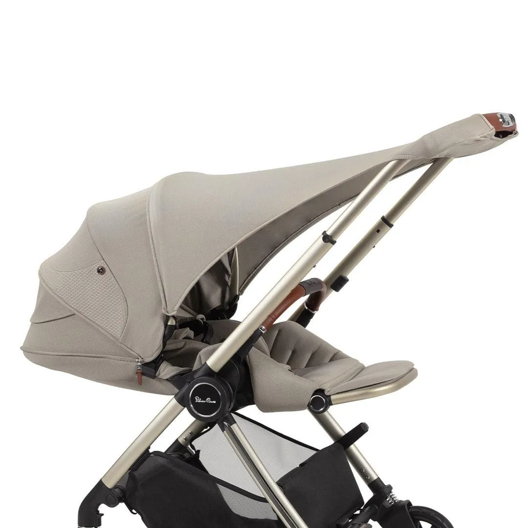 Silver Cross Dune with Compact Folding Carrycot and Ultimate Pack - Stone