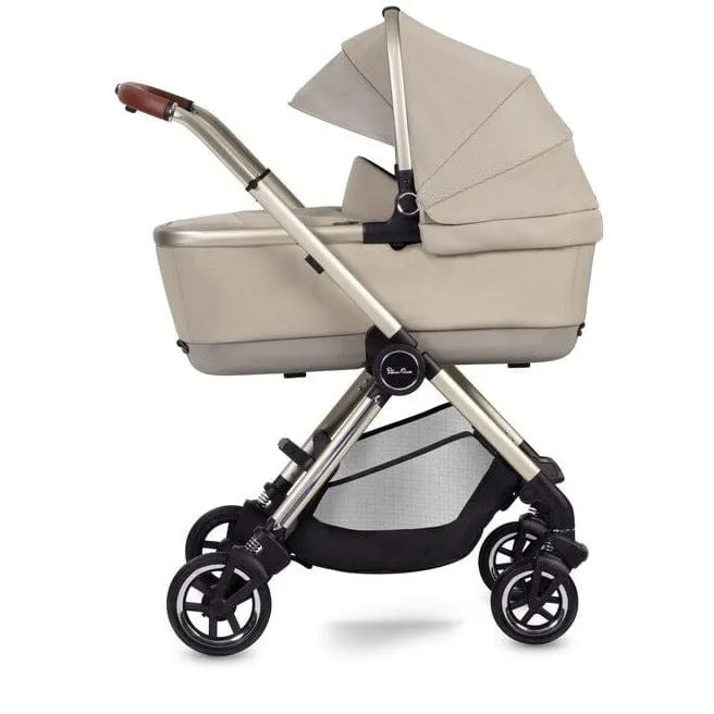 Silver Cross Dune with First Bed Folding Carrycot and Travel Pack - Stone