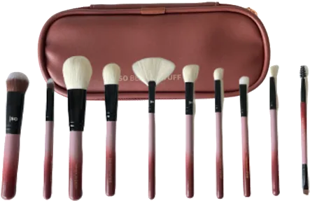 So Beauty Stuff "So Essentials" Luxury Vegan & Cruelty Free 10pc Everyday Makeup Brush Set - Gift Boxed