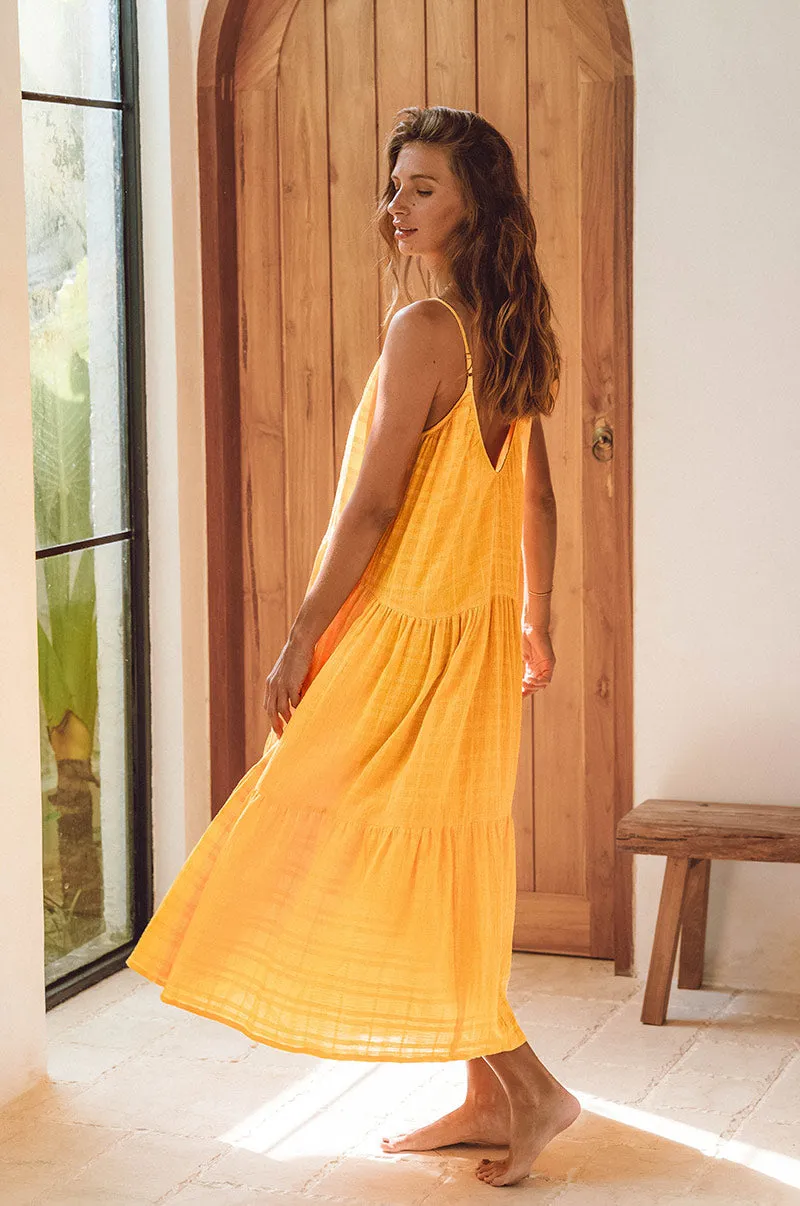 SOLANA Midi Dress - dandelion cotton